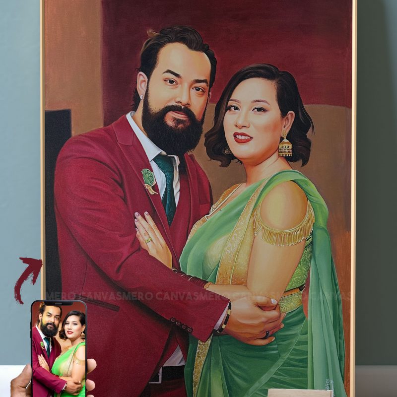 Couple portrait painting