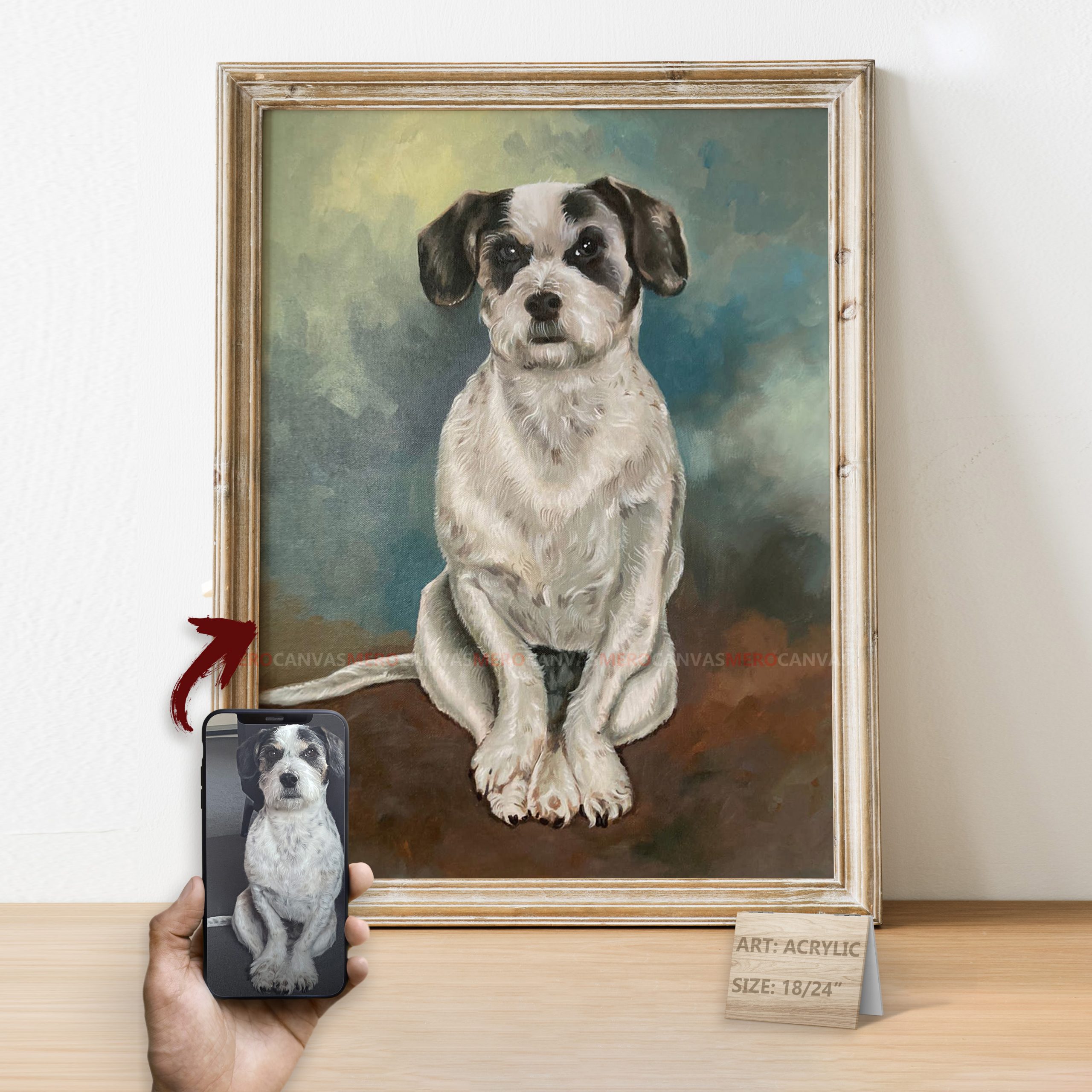 Pet photo to painting